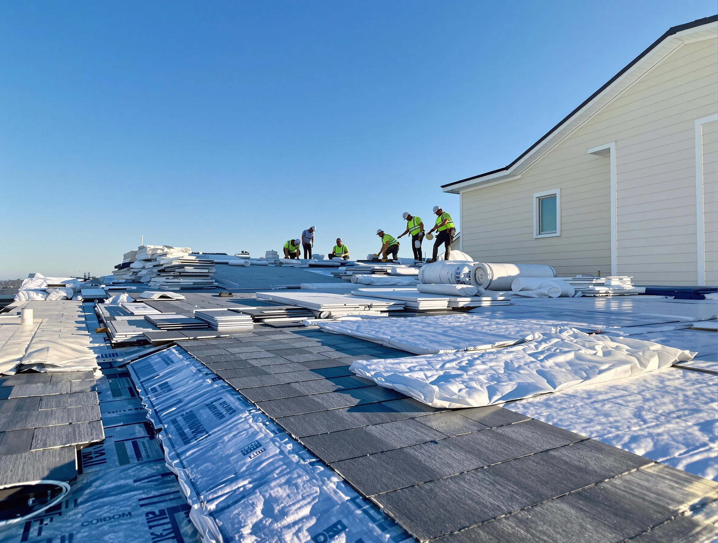 Finished roof installation project by Avon Lake Roofing Company in Avon Lake, OH